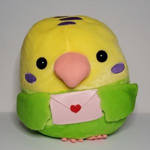 Amuse KotoriTai Letter Green Budgerigar Bird Plush